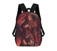 sinyumoney Dragon Armor Fantasy Artwork Children's Backpacks School Backpack 3D Printed for Kids Travel Rucksacks Book Bags Kids 17inch School Bag