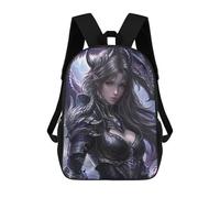 sinyumoney Dragon Armor Fantasy Woman-3 Rucksack Water Resistant Travel Backpack Computer Bag for Campus Outdoor Travel Sports 17inch