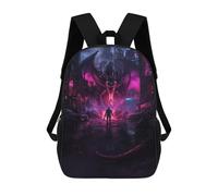 sinyumoney Dragon Battle Backpacks Kids 17inch School Backpack School Bag 3D Printed School Bag for Boys Elementary And Middle School Students