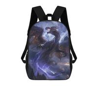 sinyumoney Dragon Battle Epic Fantasy Artwork Backpack School Large School Backpack for Boys for Teenage Girls Boys Women Men 17inch