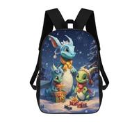 sinyumoney Dragon Christmas Family School Backpack Work Laptop Backpack Rucksack Bag for Camping Outdoor Adventures And Daily Travel 17inch