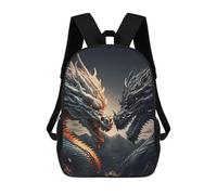 sinyumoney Dragon Duel Mythical Clash School Backpack Water Resistant Computer Rucksack for Teenage Girls Boys Women Men 17inch