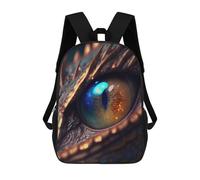 sinyumoney Dragon Eye Artwork-5 Backpacks Kids School Backpack School Bag 3D Printed School Bag for Boys Elementary And Middle School Students 17inch