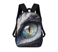 sinyumoney Dragon Eye Artwork-8 School Bag Backpack Teen Schoolbag 3D Printing Adjustable Schoolbag Fashion Pocket Bag for Kids Boys Girls Students And Teenagers Fans 17inch