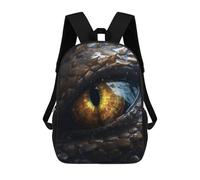 sinyumoney Dragon Eye Close-Up-5 Children's Backpack, 3D Printed School Backpack, Backpack for Boys Girls, Adjustable School Bag for Primary School 17inch
