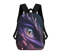 sinyumoney Dragon Eye Fantasy Artwork Children's School Backpack 3D Printed for Kids Travel Rucksacks Book Bags for Boys Elementary School Students 17inch