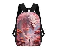 sinyumoney Dragon in Fantasy Land School Backpack Daypacks Business Backpack Water Resistant Bookbag for School/Work/Travel 17inch