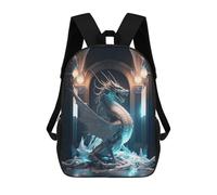 sinyumoney Dragon in Grand Hall -1 3D Printed Children's School Backpack for Kids Travel Rucksacks Book Bags Kids School Bag 17inch