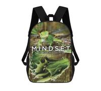 sinyumoney Dragon Mindset Backpack School Bag Business Laptop Rucksack Bag Unisex Casual Daypack for School/Work/Travel 17inch