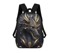 sinyumoney Dragon Monarch Coronation Backpack School Bag Work Laptop Backpack Rucksack Bag for Teenage Girls Boys Women Men 17inch