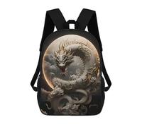 sinyumoney Dragon Moon Mythology -1 Kids Backpack, Backpack School Bag, Backpacks Kids School 3D Printed School Bags for Elementary And Middle School Students Teens Birthday Gift 17inch