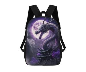 sinyumoney Dragon Moonlit Palace Backpack Schoolbags for Boys Girls Casual Sport Daypack Elementary Primary Large Capacity Bookbags 17inch