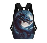 sinyumoney Dragon Moonlit Sky -31 School Bags Work Laptop Backpack Rucksack Bag for Campus Outdoor Travel Sports 17inch