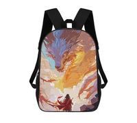 sinyumoney Dragon Mystic Backpacks 3D Printed 17inch Kids School Backpack Outdoor Casual Daypack Casual Travel Bags for Middle School Students