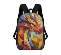 sinyumoney Dragon Oil Painting School Backpack Water Resistant Computer Rucksack for Campus Outdoor Travel Sports 17inch