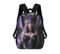 sinyumoney Dragon Queen Fantasy Artwork -1 Kids School Backpack 3D Printed Fashion School Bag Casual School Bag for Boys Elementary And Middle School Students 17inch
