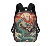 sinyumoney Dragon Rising Mythical Majesty Backpack School Lightweight Airport College Students Back Pack for School/Work/Travel 17inch
