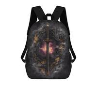 sinyumoney Dragon Sword Fantasy Artwork -2 Backpack School Bag High Secondary School Bags Casual Backpack - Perfect for Travel, Work And Daily Use 17inch