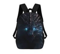 sinyumoney Dragon with Blue Eyes School Backpack High Secondary School Bags Casual Backpack for Girls Boys Teenage 17inch