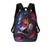 sinyumoney Dragon Woman Backpacks, Kids Backpack Student School Bag 3D Printed Travel Backpacks Fashion Accessory Backpack Children Waterproof School Bags 17inch
