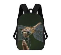 sinyumoney Dragonfly Close-Up on Twig Backpack School Bag Work Laptop Backpack Rucksack Bag for Boys/Girls/Teenagers 17inch