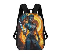 sinyumoney Dragons Fury School Bags Large Lightweight Casual Backpack for Camping Outdoor Adventures And Daily Travel 17inch
