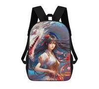 sinyumoney Dragon's Whisper Fantasy Art Children's School Backpack 3D Printed for Kids Travel Rucksacks Book Bags Kids School Bag 17inch