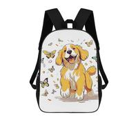 sinyumoney Drawing Dog School Backpack Water Resistant Travel Backpack Computer Bag for School/Work/Travel 17inch