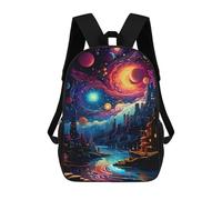 sinyumoney Dream Land Backpack School Bag Water Resistant Travel Backpack Computer Bag for Girls Boys Teenage 17inch