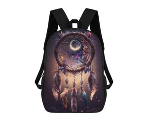 sinyumoney Dreamcatchers Dance Rucksack Lightweight Casual Daypack School Backpacks- Perfect for Travel, Work And Daily Use 17inch