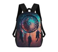 sinyumoney Dreamcatchers Promise Children's Backpack, 3D Printed School Backpack, Backpack for Boys Girls, Adjustable School Bag for Primary School 17inch