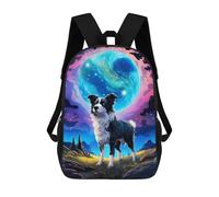 sinyumoney Dreamy Dog Planet Children's Backpacks 17inch School Backpack 3D Printed Bag Bookbag for Kids Travel Rucksacks Boy Girl Book Bags Kids School Bag