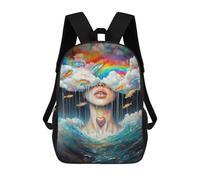 sinyumoney Drowning in Dreams Backpack Cartoon Plush Bag, 3D Backpack for Kids School Bag Birthday Gift Idea for Boys And Girls 17inch