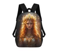 sinyumoney Druid Goddess Children's School Backpack Fashion Casual Children's Backpacks 3D Printed School Bags Boy Large Backpack 17inch