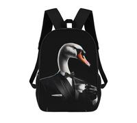 sinyumoney Duck And Coffee Backpack School Bag Water Resistant School Bag Business Backpack - Perfect for Travel, Work And Daily Use 17inch