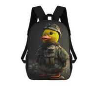 sinyumoney Duck Cute Animal School Backpack Daypacks Business Backpack Water Resistant Bookbag for Men/Women 17inch