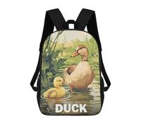 sinyumoney Duck Family Minimalist Backpack School Large Water Resistant Laptop Backpack for Teenage Girls Boys Women Men 17inch