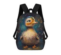 sinyumoney Duck Mystical Backpack School Bag Secondary Causal Travel High School Bags - Perfect for Travel, Work And Daily Use 17inch
