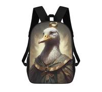 sinyumoney Duck Mystical Creatures Children's Backpacks School Backpack 3D Printed for Kids Travel Rucksacks Book Bags Kids 17inch School Bag