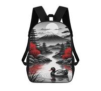 sinyumoney Duck on The Lake Backpack School Lightweight Schoolbag Dayback Bookbag College for Men/Women 17inch