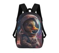 sinyumoney Duckling Astronaut School Backpack Computer Rucksack for School/Work/Travel for School/Work/Travel 17inch