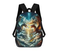 sinyumoney Duel of The Fates Backpack School Bag Lightweight Airport College Students Back Pack for Men, Women & Teenage Boys 17inch