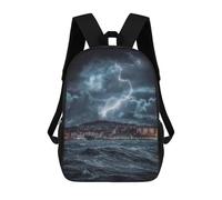 sinyumoney Dundee Storm on The Tay School Backpack Schoolbags For Girls Boys Backpack With Pocket Fashion School Bag Kids Backpack 17inch