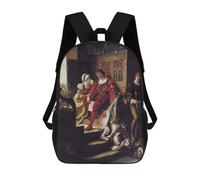 sinyumoney Duty by Edmund Leighton Backpacks Kids School Backpack School Bag 3D Printed Fashion School Bags for Boys Elementary And Middle School Students 17inch