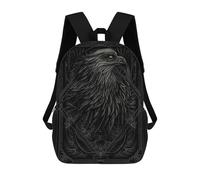 sinyumoney Eagle 2 3D Printed Kids School Bag Rucksacks Children's School Fashion Casual Back Pack High Capacity Travel Book Bags Backpack for Kids 17inch