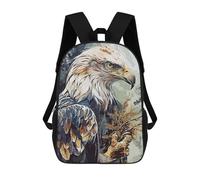 sinyumoney Eagle Abstract Backpacks Kids School Backpack School Bag 3D Printed School Bag for Boys Elementary And Middle School Students 17inch