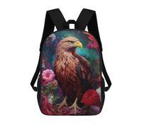 sinyumoney Eagle Amidst Flowers-3 School Backpack Water Resistant Computer Rucksack for Teenage Girls Boys Women Men 17inch