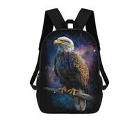 sinyumoney Eagle Art Print Poster School Backpack for Girls 17inch Casual Daypack Lightweight Rucksack Boy Girl Backpack for Middle School Students