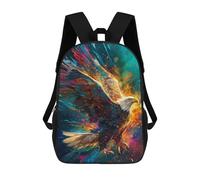 sinyumoney Eagle Art Print, Wildlife Poster Backpack School Bag High Secondary School Bags Casual Backpack - Perfect for Travel, Work And Daily Use 17inch