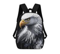 sinyumoney Eagle Artwork Fashion Student School Backpack Suitable for Boys Girls Kids Casual Outdoor Travel Essential Daypack 17inch